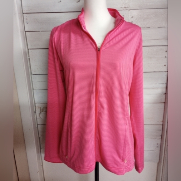 Adidas Climalite Full Zip Jacket with Zipper Pockets, Large Gym Workout - Picture 1 of 11